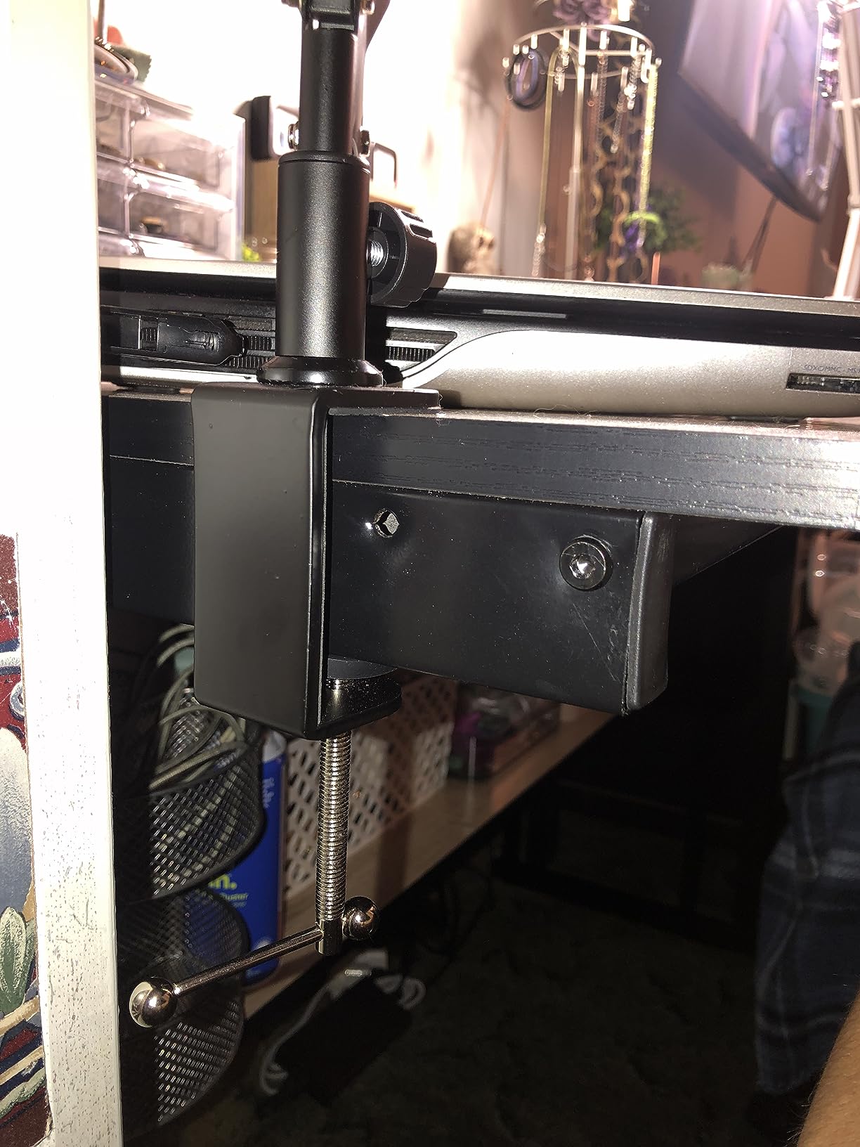 Overhead Camera Mount, 5lb Horizontal Load-Bearing, 360° Adjustable Stand for Desk, Flexible with Phone Clamp, Tabletop Mount for DSLR Camera/Webcam/Microphone customer photo 2