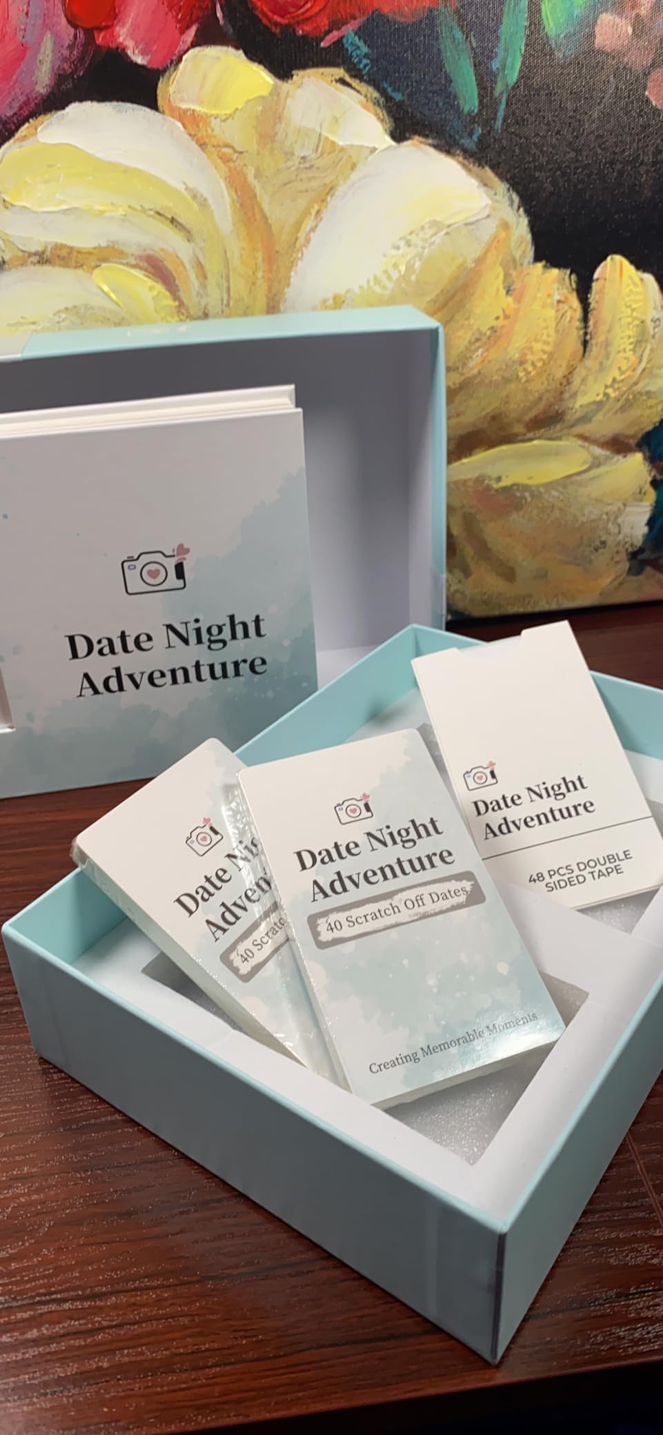 40 Date Ideas for Couples, Unique Scratch Off Date Night Games with Adventure Keepsake Album Book,Romantic Couple Valentines Day Gifts for Him Boyfriend Anniversaries,Wedding Gifts for Bride Husband customer photo 1