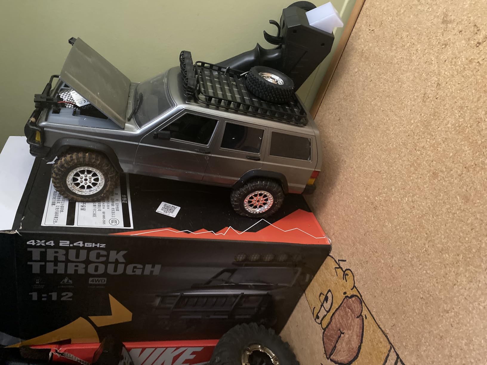 Goolsky RC Rock Crawler, 1:12 Scale Remote Control Car, 4WD Off Road RC Truck, 2.4Ghz All Terrains Climbing Vehicle, RC Car with LED Lights for Adults, Include 2 Batteries (Silver) customer photo 1