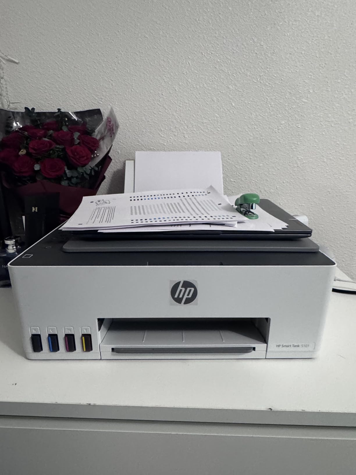 HP Smart Tank 5101 Wireless All-in-One Refillable Printer, Scanner, Copier with 2 years of Ink included, Wireless printer-for-home use an EcoTank Alternative (1F3Y0A) customer photo 1