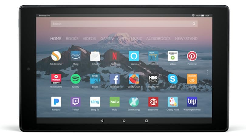 Like-New Amazon Fire HD 10 tablet (newest model) built for relaxation, 10.1