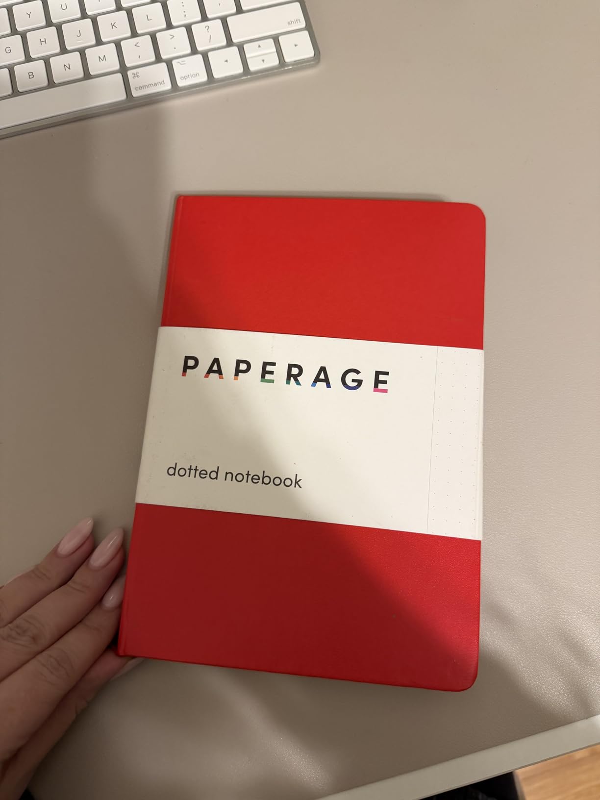 PAPERAGE Dotted Journal Notebook, (Lavender), 160 Pages, Medium 5.6 in x 8 in - 100 GSM Thick Paper - Hardcover Journaling Notebook for Work, School & Bullet Journaling customer photo 2