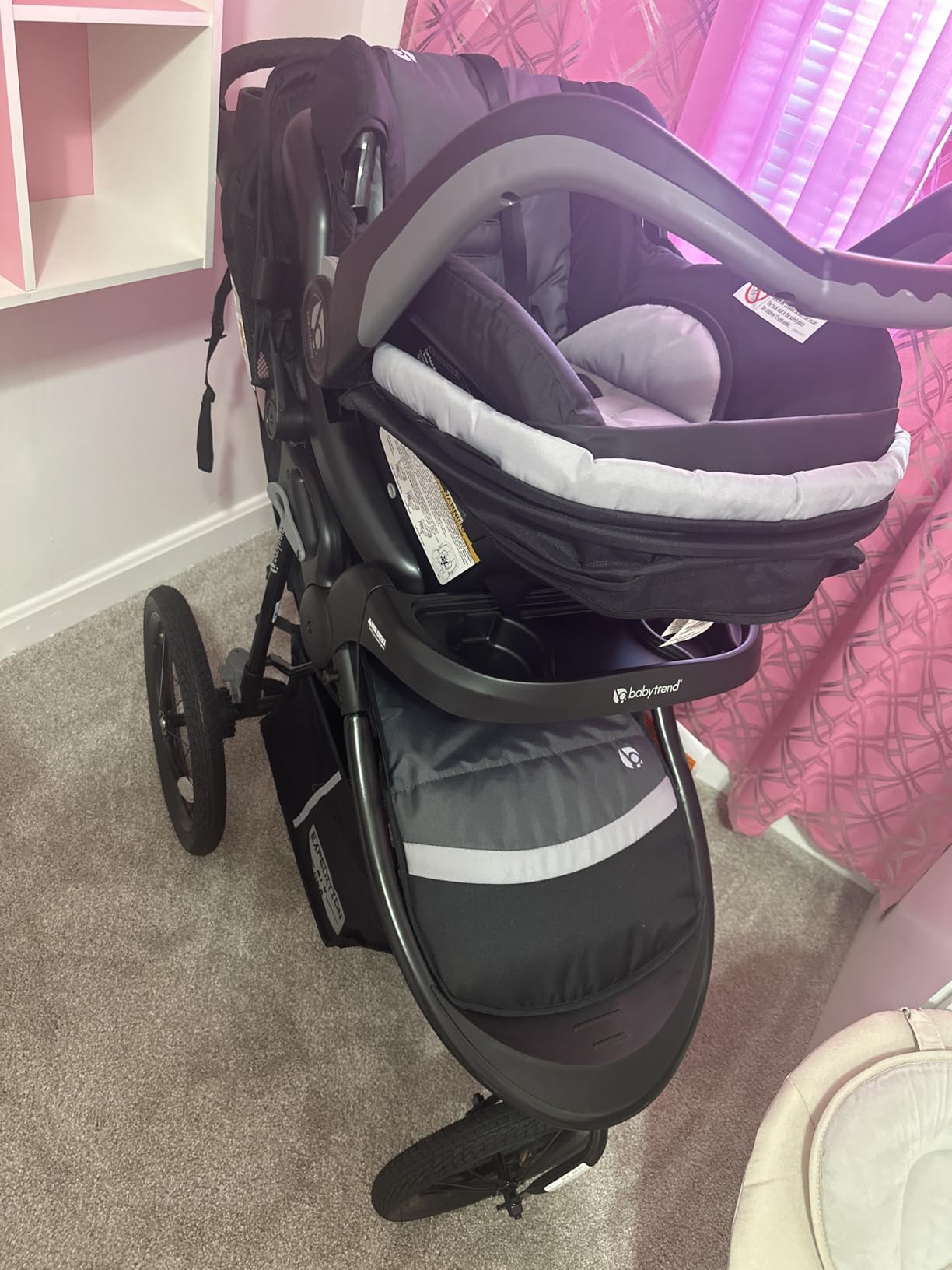 Baby Trend Expedition Race Tec Plus Jogger Travel System with EZ-Lift Plus Infant Car Seat, Ultra Black customer photo 1