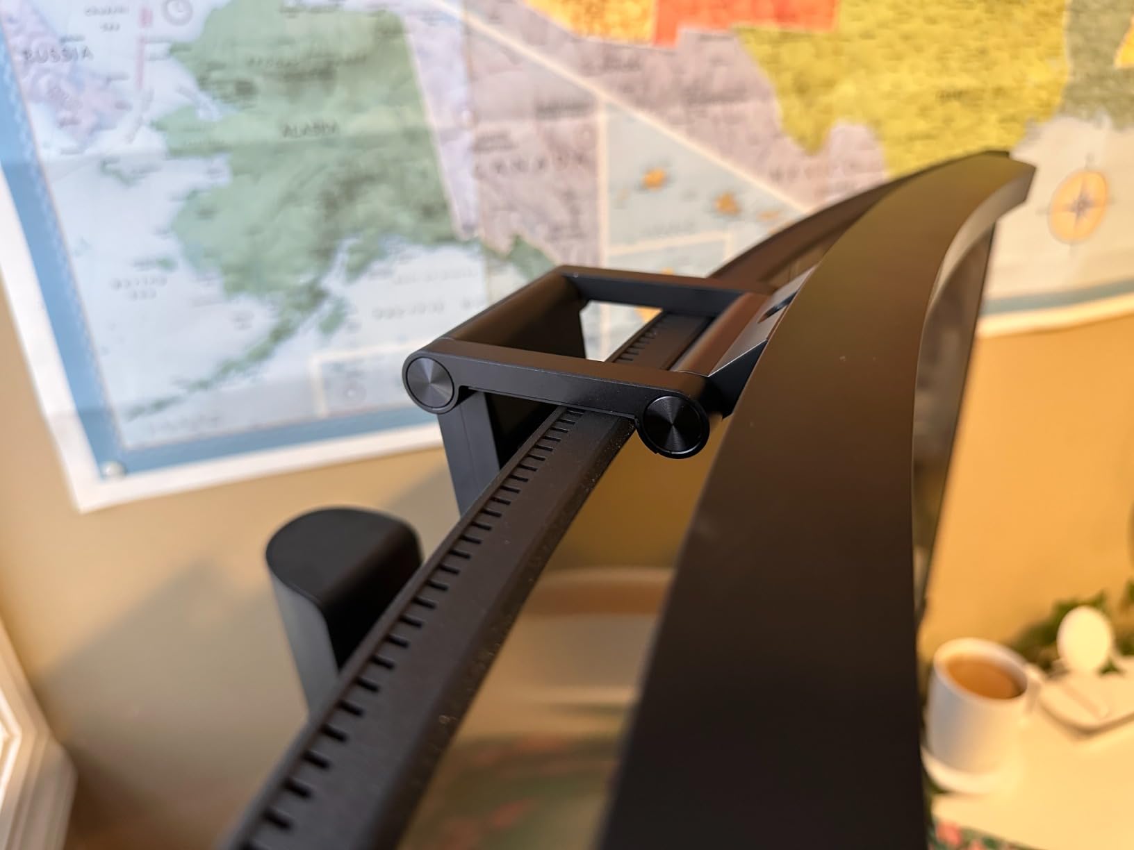ONWAY Curved Monitor Light Bar with Wireless Remote,Monitor Light Bar with Auto-Dimming and Camera Base,Applicable to All Screens. No Screen Glare,for (Basic) customer photo 1