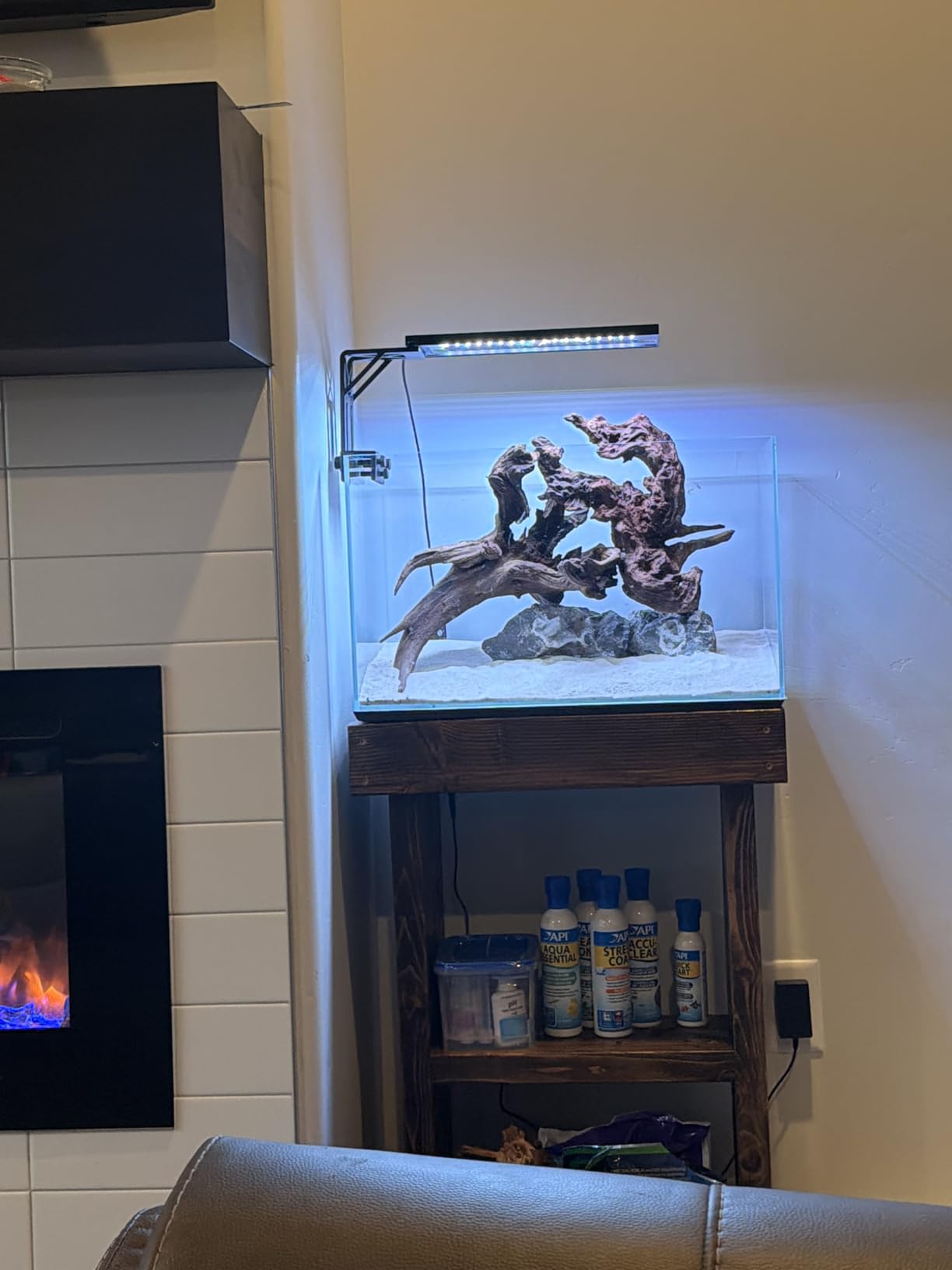 10 Gallon Ultra Clear Glass Fish Tank, Rimless Low Iron Aquarium with Cover Set & Feeding Ring & Cleaning Tools customer photo 1