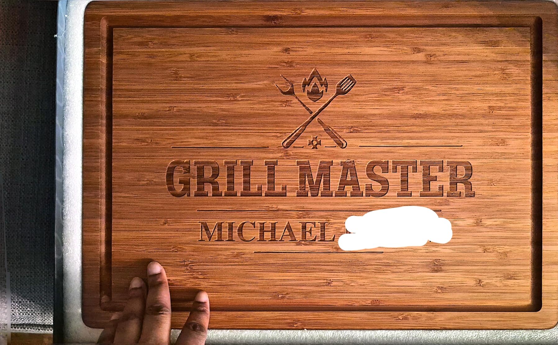 Personalized Cutting Board, Custom Bamboo Engraved Charcuterie Boards - Best Present for Wedding, Bridal Shower, Engagement, Anniversary, Housewarming, Gift Idea for Couples Bride, Parent, Family customer photo 2