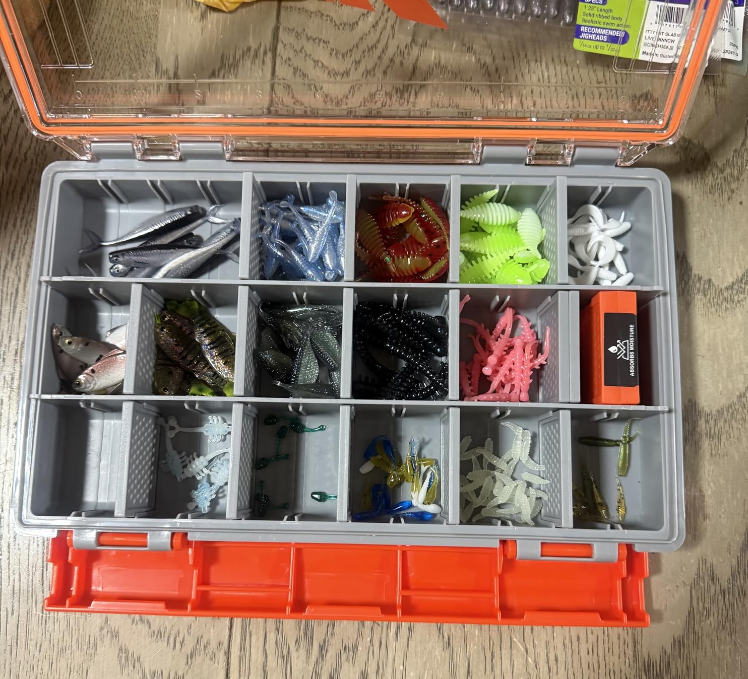 KastKing HyperSeal Waterproof Tackle Box, 3600 and 3700 Tackle Trays, Fishing Tackle Box Organizer with Removable Dividers customer photo 1