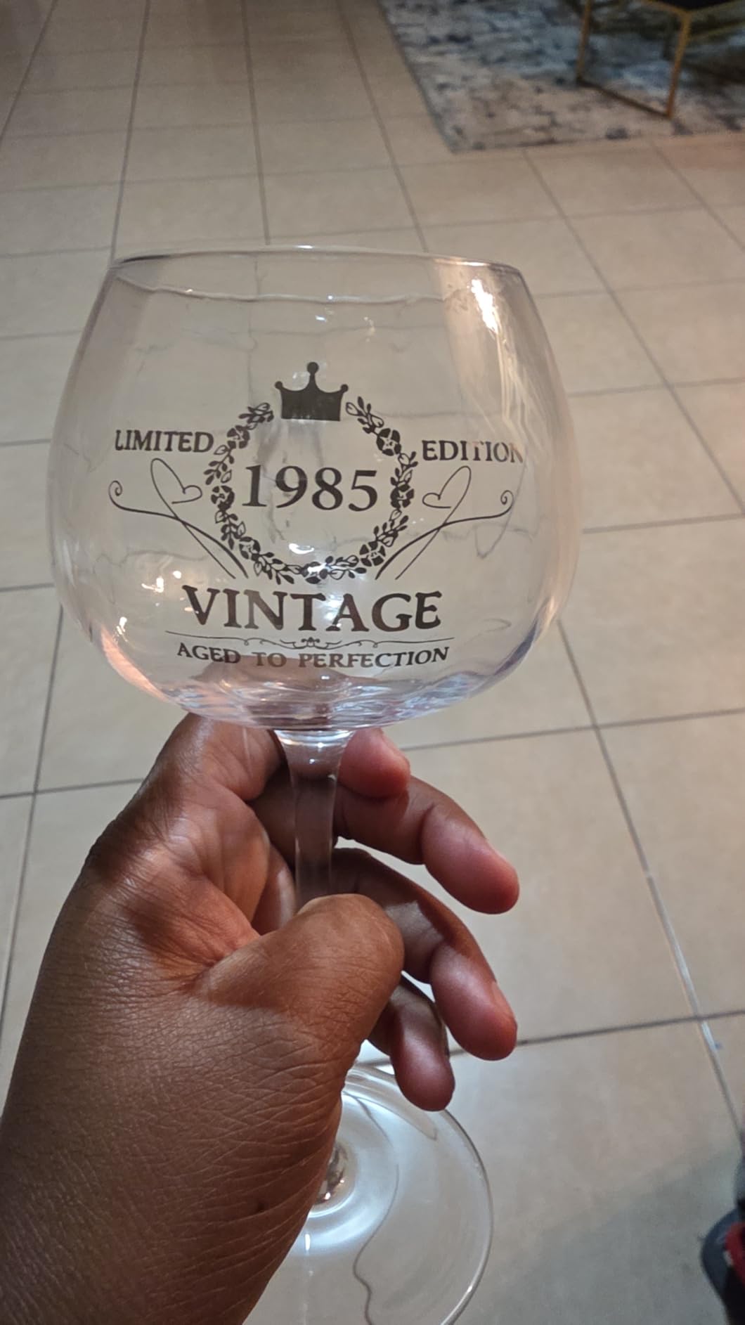 21ST Birthday Gifts for Her, Vintage 2005 Engraved 21st Wine Glass, 21 Year Old Birthday Decorations For Women, Funny 21 Bday Gifts Idea For Women, Friends, Daughter, Sister - Turning 21 Present customer photo 2