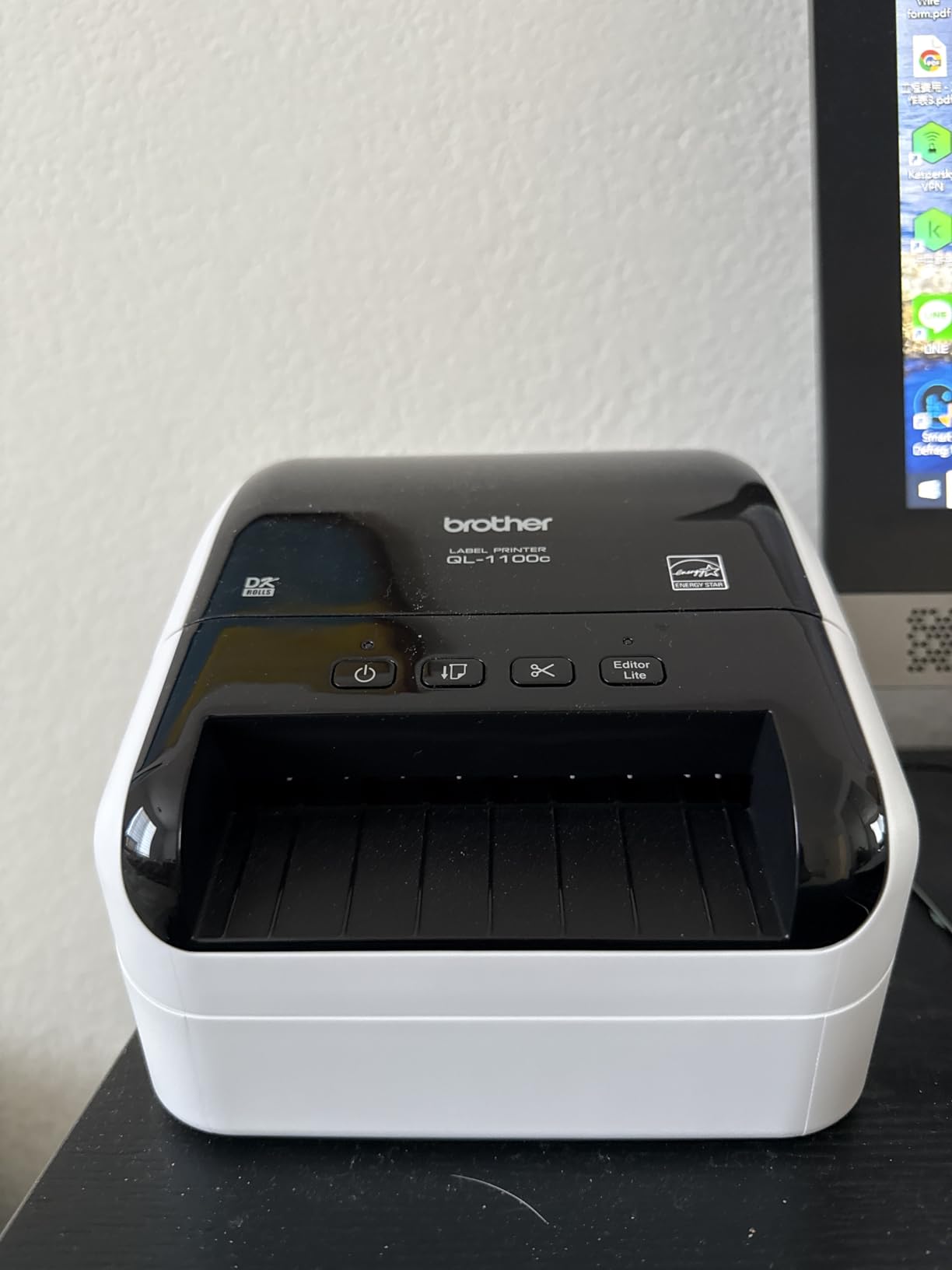 Brother QL-1100c Wide Format Label Printer, Shipping and Postage Labels 4x6, Barcode and QR Code, High Speed, Direct Thermal Printing, Compact, uses DK Drop-in Label Rolls, USB Connectivity customer photo 1