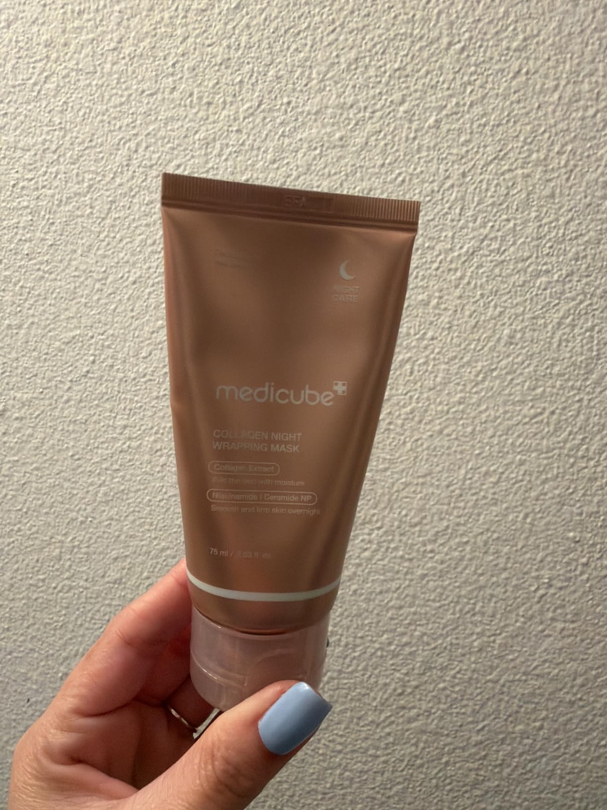 medicube Wrapping Mask Collagen Overnight Peel Off Facial Mask | Elasticity & Hydration Care, Reduces Sagging & Dullness | Hydrolyzed Collagen For Glowing Skin | Korean Skin Care, 2.53 fl.oz customer photo 1
