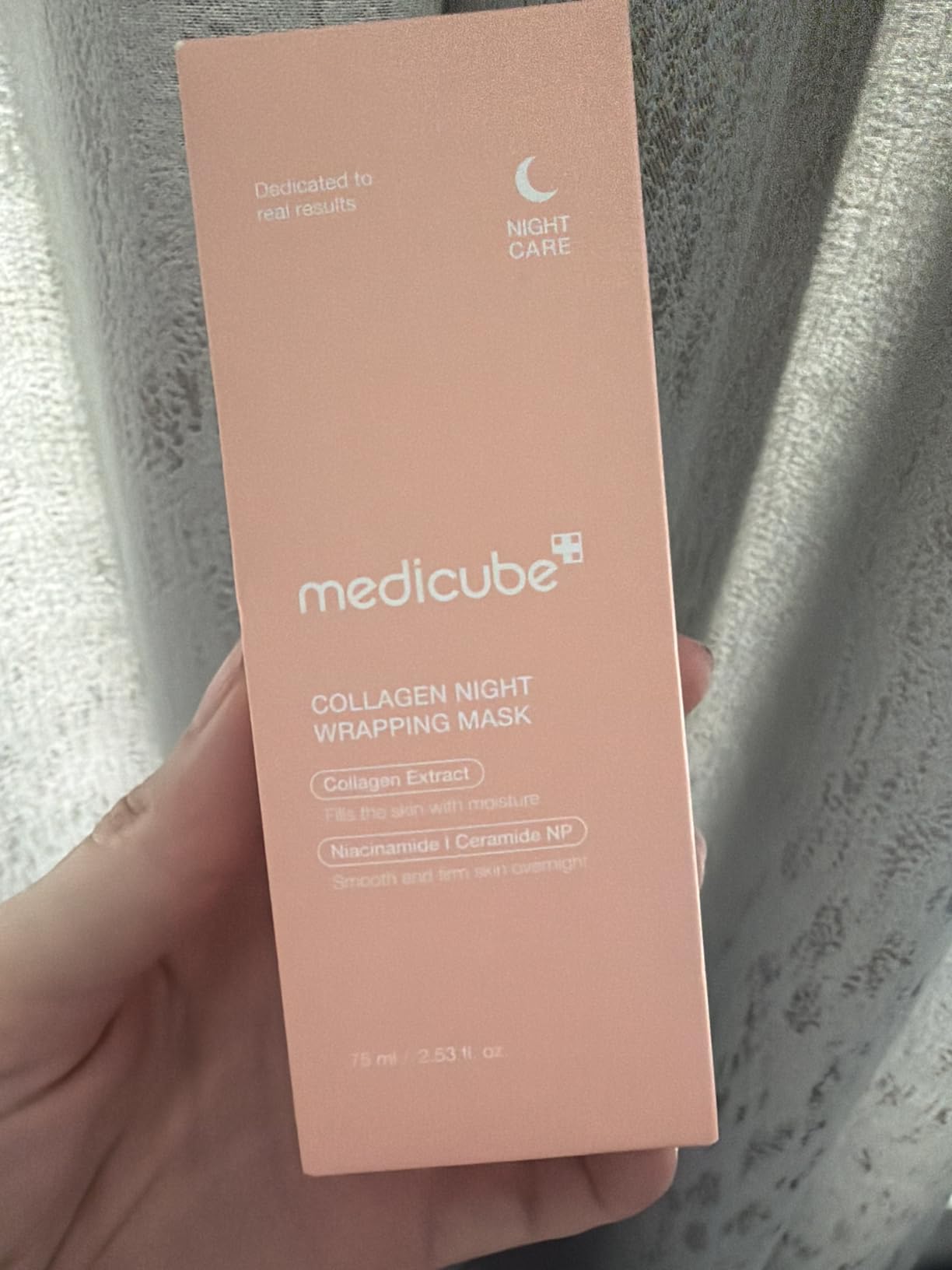 medicube Wrapping Mask Collagen Overnight Peel Off Facial Mask | Elasticity & Hydration Care, Reduces Sagging & Dullness | Hydrolyzed Collagen For Glowing Skin | Korean Skin Care, 2.53 fl.oz customer photo 2