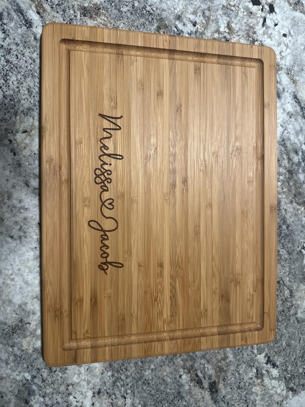 Personalized Wood Engraved Cutting Board - Valentines Day Gifts for Her - Unique Present for Wedding, Anniversary, Housewarming, Birthday, Holiday, or Romantic Gift Idea for Friends, Family, Mom, Dad customer photo 1
