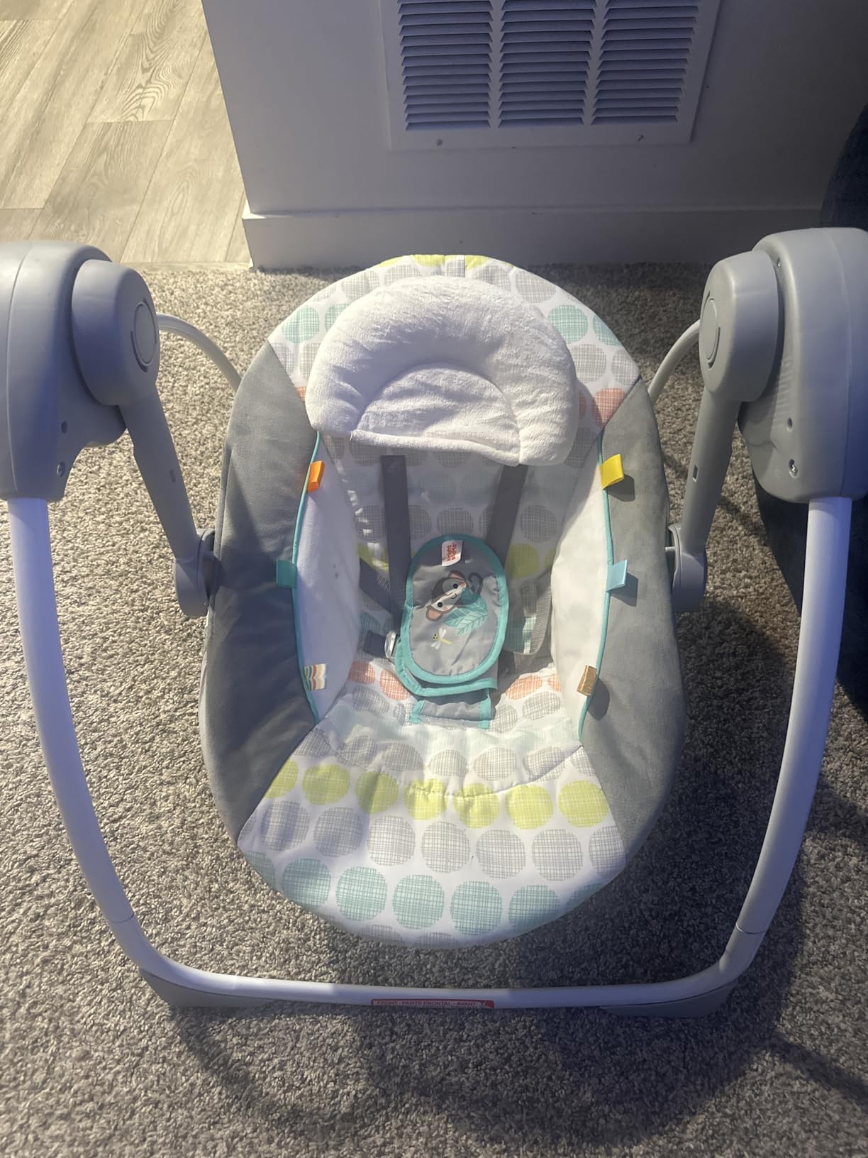 Bright Starts Playful Paradise Portable Compact Automatic Baby Swing with Music, Unisex, Newborn + customer photo 2