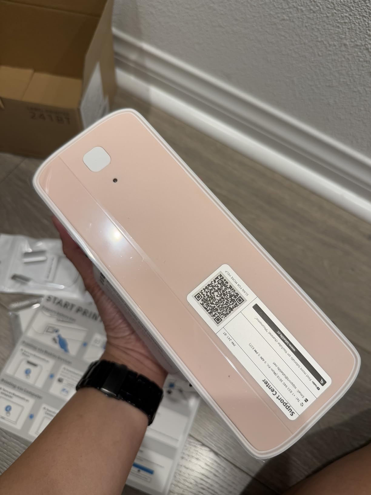 Phomemo Bluetooth Thermal Label Printer, 241BT 4X6 Wireless Shipping Label Printer for Small Business, Pink Labels Printers for Shipping Package, Compatible with iPhone, Android, Shopify, Amazon, USPS customer photo 1