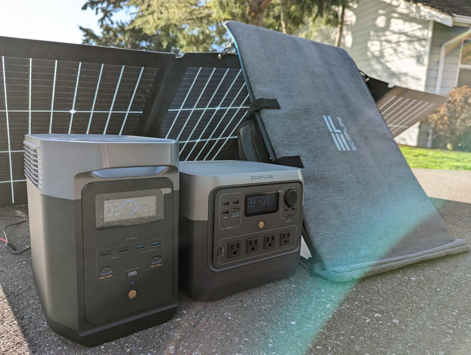 EF ECOFLOW Portable Power Station RIVER 2 Pro, 768Wh LiFePO4 Battery, 70 Min Fast Charging, 4X800W (X-Boost 1600W) AC Outlets, Solar Generator for Outdoor Camping/RVs/Home Use Black customer photo 2