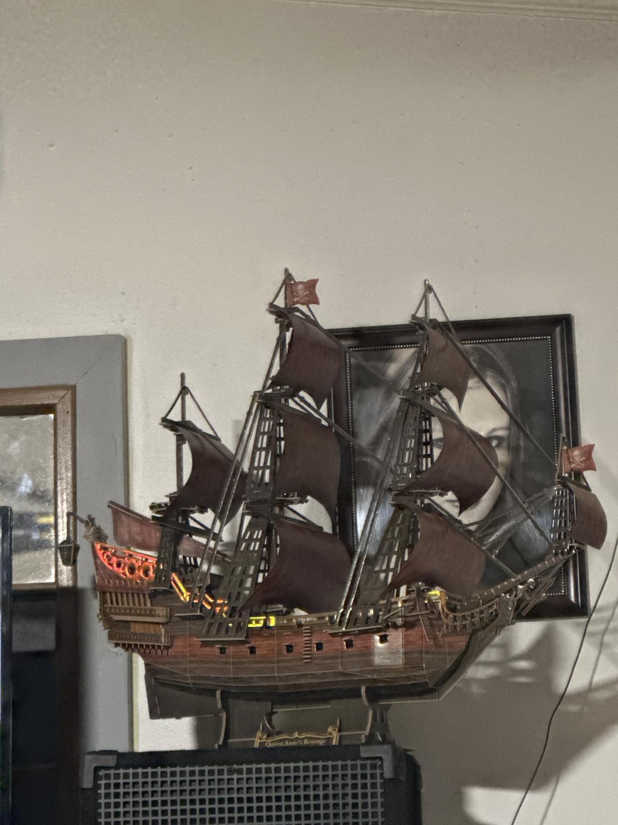 CubicFun 3D Puzzles for Adults Kids, Red Queen Anne's Revenge 391 Pcs, Home Decor Cool Pirate Ship Arts & Crafts for Adults Puzzle Model Kits, Valentines Day Gifts for Women Men customer photo 1