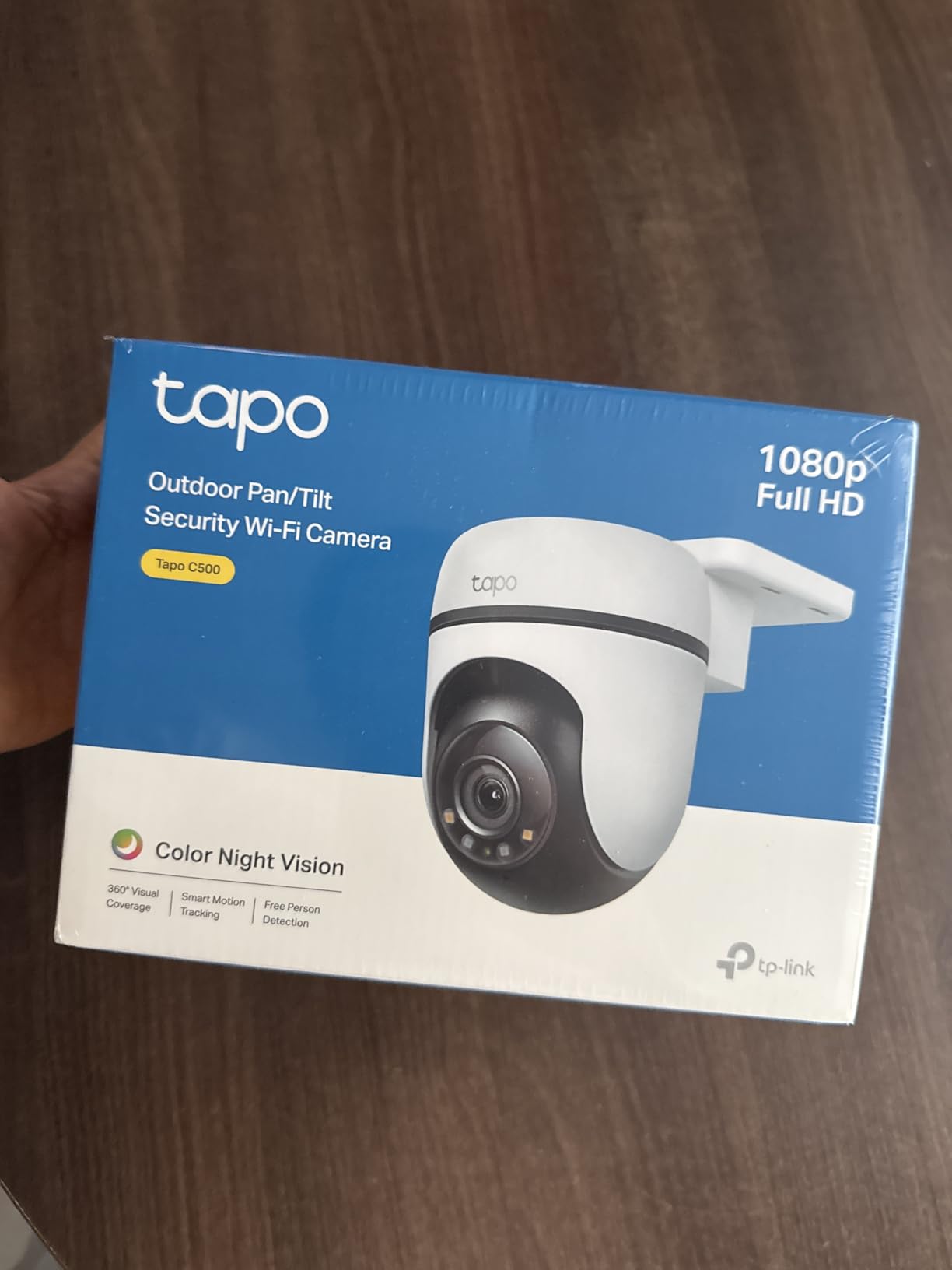 Tapo 1080P Outdoor Wired Pan/Tilt Security Wi-Fi Camera, 360 degree View, Motion Tracking, Works with Alexa & Google Home, Night Vision, Free AI Detection, Cloud & SD Card Storage(up to 512GB), Tapo C500 customer photo 1