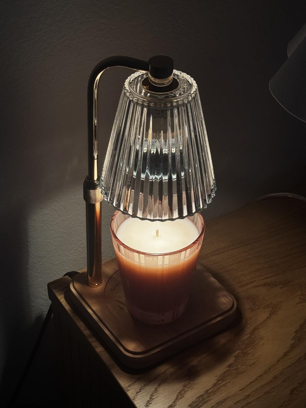 Marycele Candle Warmer Lamp with Timer & Dimmer - Mothers Day Gifts for Women Mom Her, Aesthetic Office Home Decor, Adjustable Height Wax Melter for Candle Jar & 3-Wick Candles (2 Bulbs Included) customer photo 1