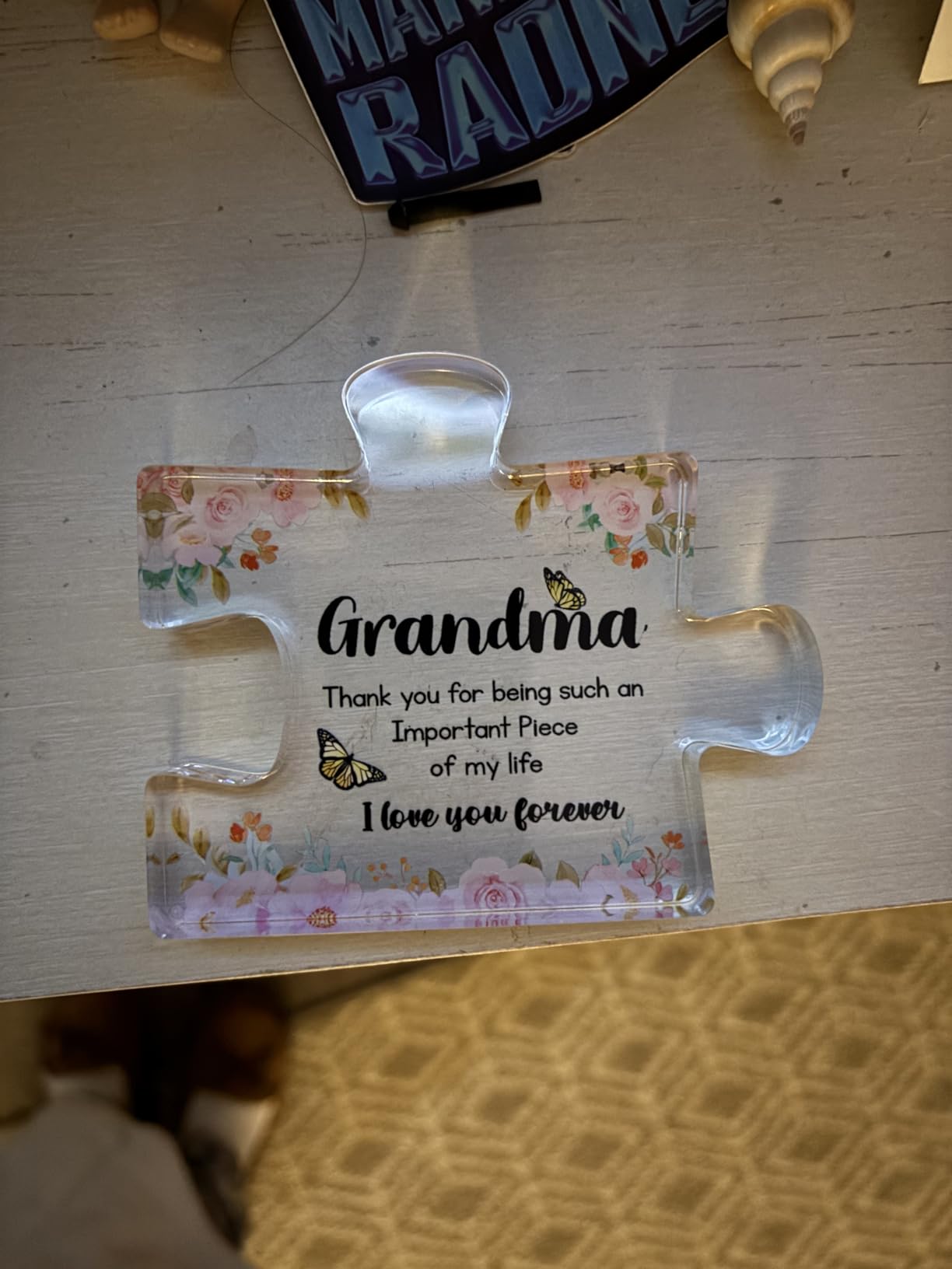 Fathers Day Dad Birthday Gift - Engraved Acrylic Block Puzzle Gifts for Dad 3.35 x 2.76 inch - Cool Father's Day Presents from Daughter, Son, Mom - Heartwarming Men Birthday Gift, Ideas customer photo 2