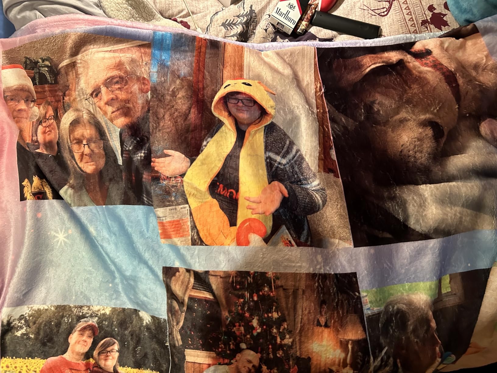 Ships Next Day, Custom Blanket with Picture - Printed in USA, Personalized Photo Blanket (Fleece - 50x60) customer photo 2