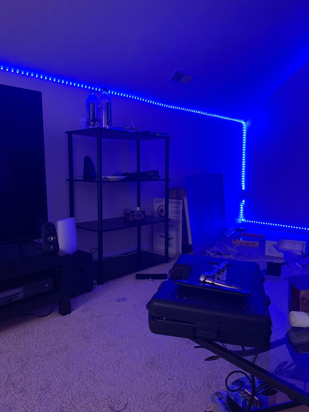 DAYBETTER LED Strip Lights 200 ft (2 Rolls of 100 ft), Smart App Control Lighting Bedroom Room Decor with Remote, RGB Music Sync Color Changing LED Lights for Party customer photo 1