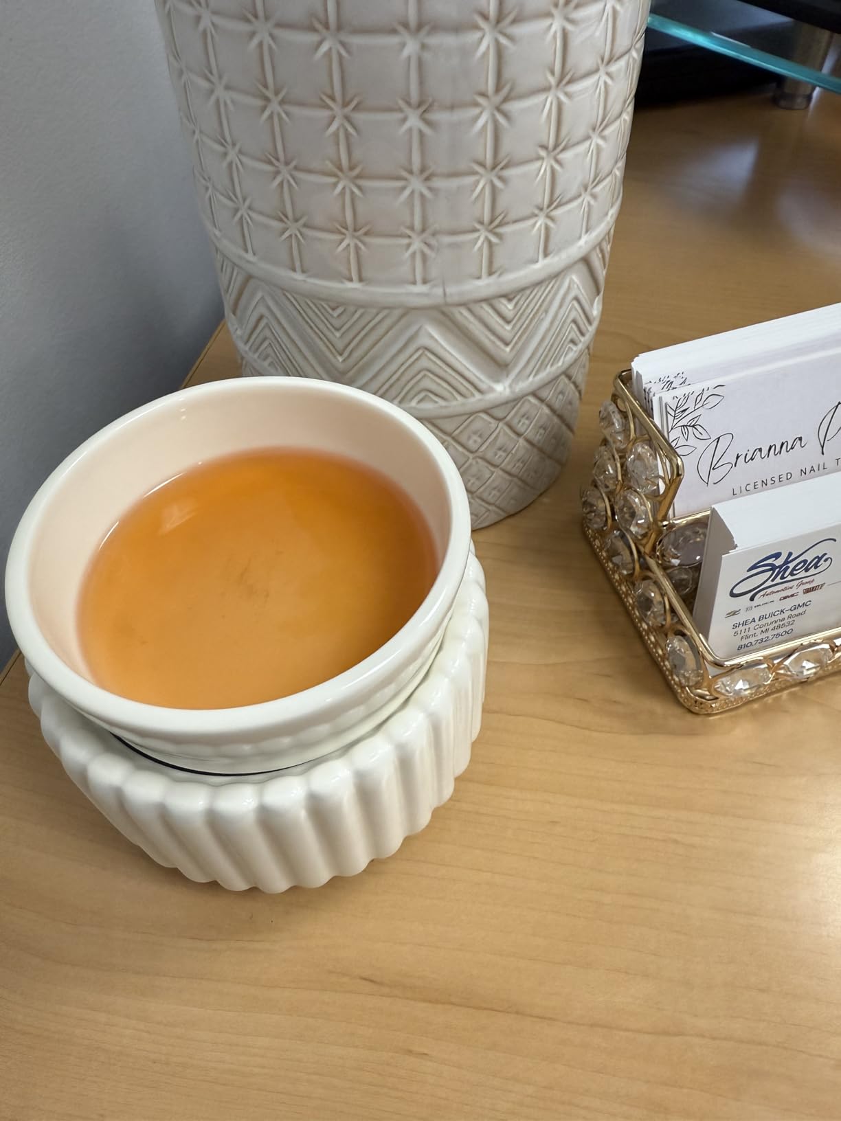 Ceramic Wax Melt Warmer 3-in-1 Candle Wax Warmer for Scented Wax Melter Electric Fragrance Wax Burner for Home Office Bedroom Gift & Decor customer photo 1