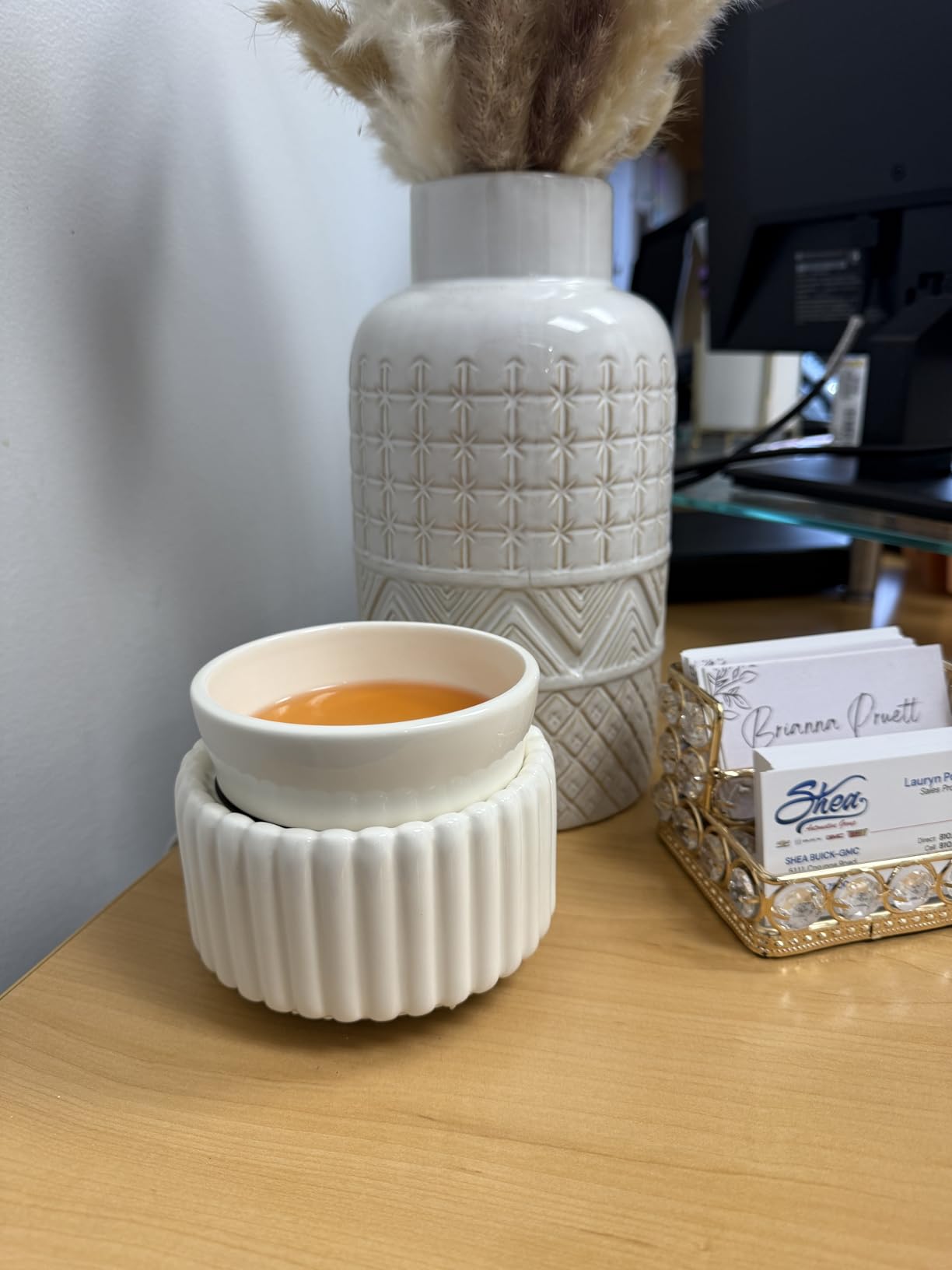 Ceramic Wax Melt Warmer 3-in-1 Candle Wax Warmer for Scented Wax Melter Electric Fragrance Wax Burner for Home Office Bedroom Gift & Decor customer photo 2