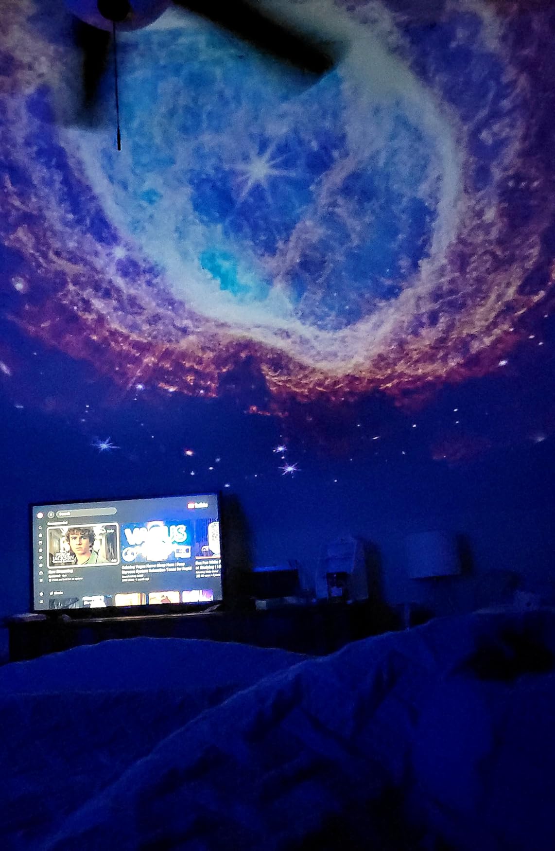 POCOCO Galaxy Star Projector for Bedroom with Replaceable Optical Film Discs, Home Planetarium customer photo 1