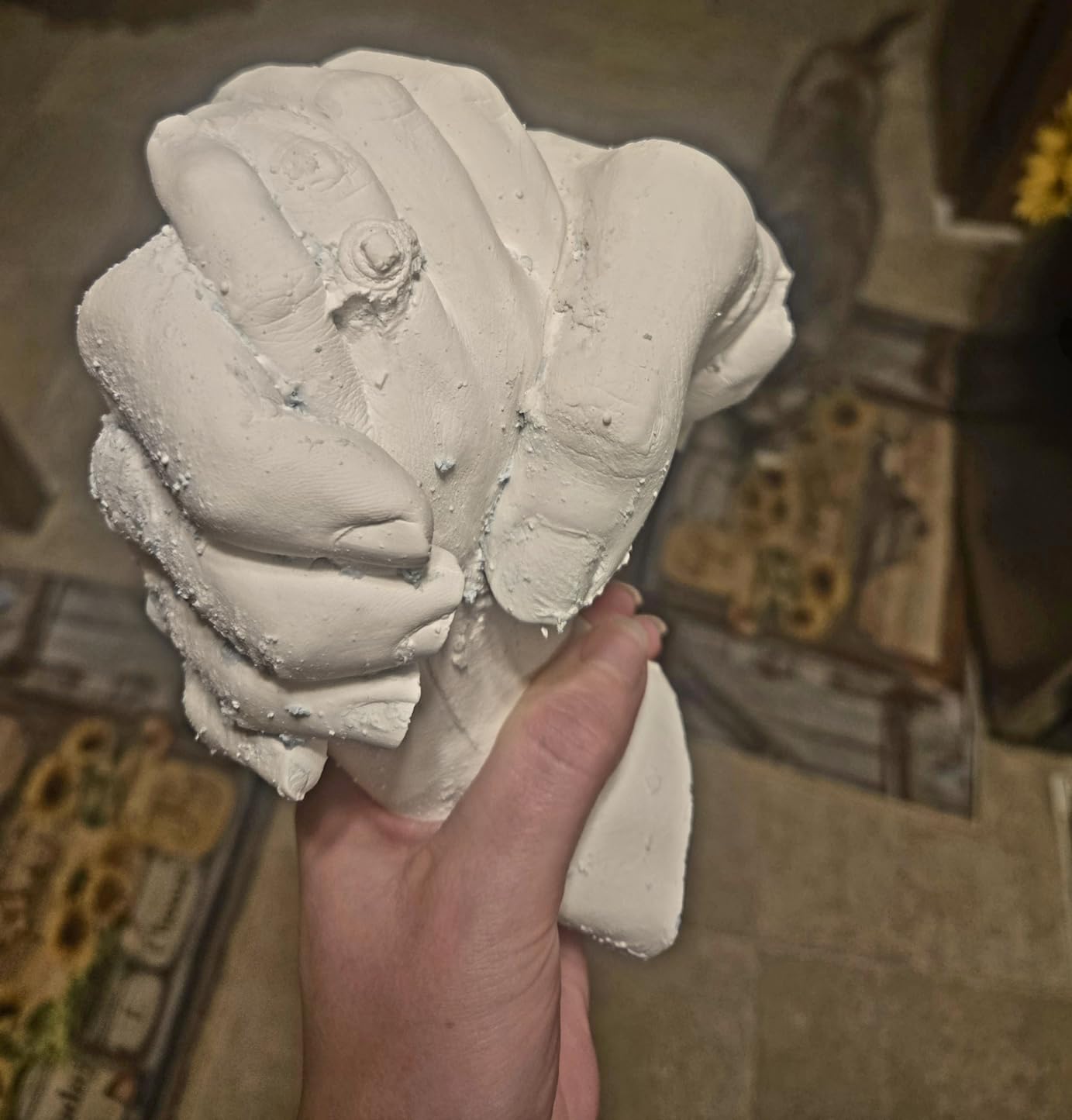 Puduo Hand Casting Kit for Couples or Family, DIY Plaster Hand Mold Keepsake Sculpture Kit Gifts for Her, Kids, Weddings, Anniversary customer photo 1