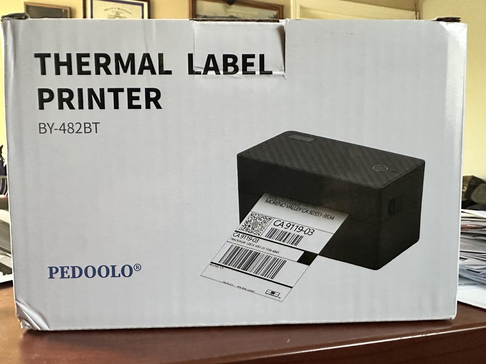 PEDOOLO Label Printer, 4x6 Shipping Label Thermal Printer for Packages, Bluetooth Connection and Compatible with Android. iPhone.Windows, Mac, Chromebook, Amazon, Ebay, UPS.USPS, FedEx, Shopify customer photo 2