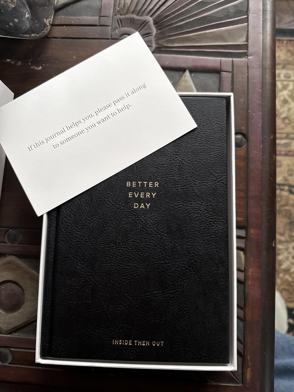 INSIDE THEN OUT Better Every Day Journal - Guided Daily Journal With 365 Pre-Dated Prompts for Self Love, Reflection, Growth, Gratitude, Discovery, Wellness, Healing, Self Help, and Mindfulness - Self Care Routine & Mental Health Gift for Women Men customer photo 1