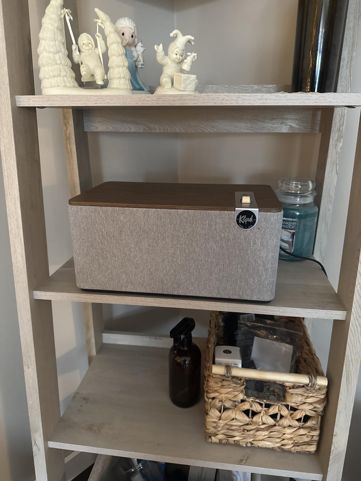 Klipsch The Three Plus Premium Bluetooth Speaker System, Walnut customer photo 1