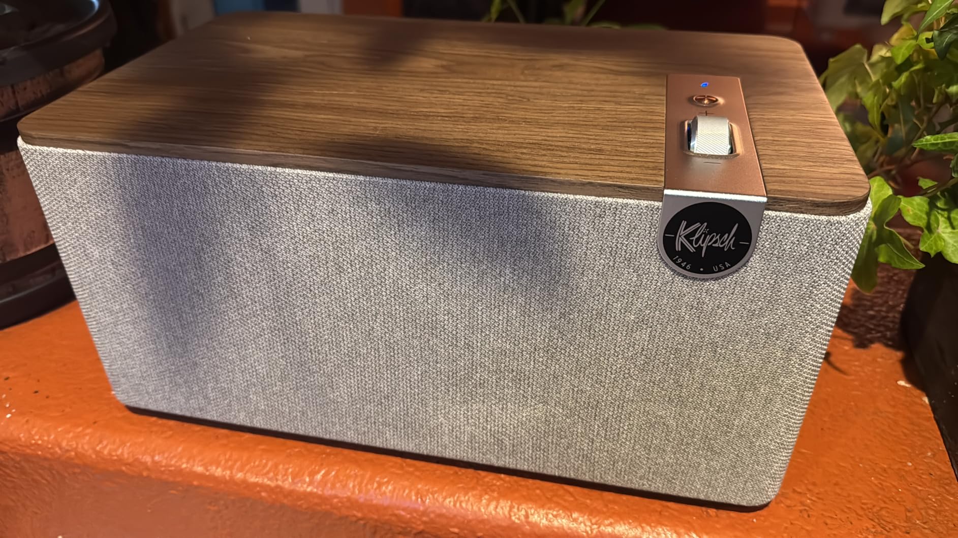 Klipsch The Three Plus Premium Bluetooth Speaker System, Walnut customer photo 2