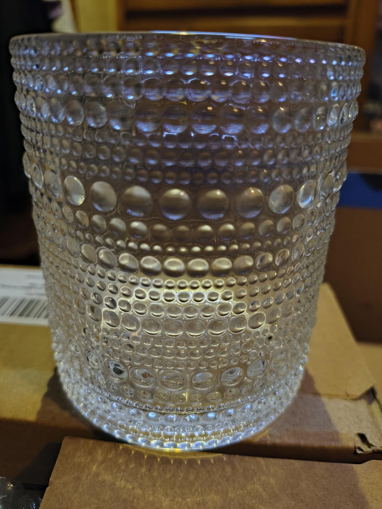 Cocktail Glasses 10 oz Hobnail Drinking Glasses Set of 6, Vintage Glassware, Textured Glass Cups Bubble Glasses Water Glasses Old Fashion Jupiter Glasses Set, clear customer photo 1