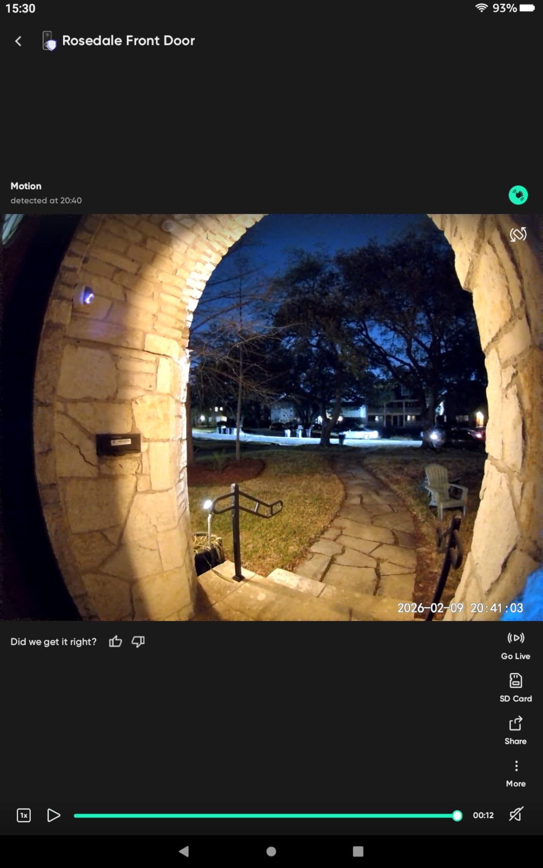 Wyze Video Doorbell V2 Security Camera - Black customer photo 1