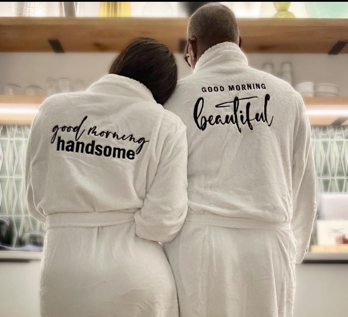 2Pcs Mr and Mrs Robes for Couples Fleece, Matching Long Hooded Robes for Men Women, His and Hers Wedding Gifts customer photo 2
