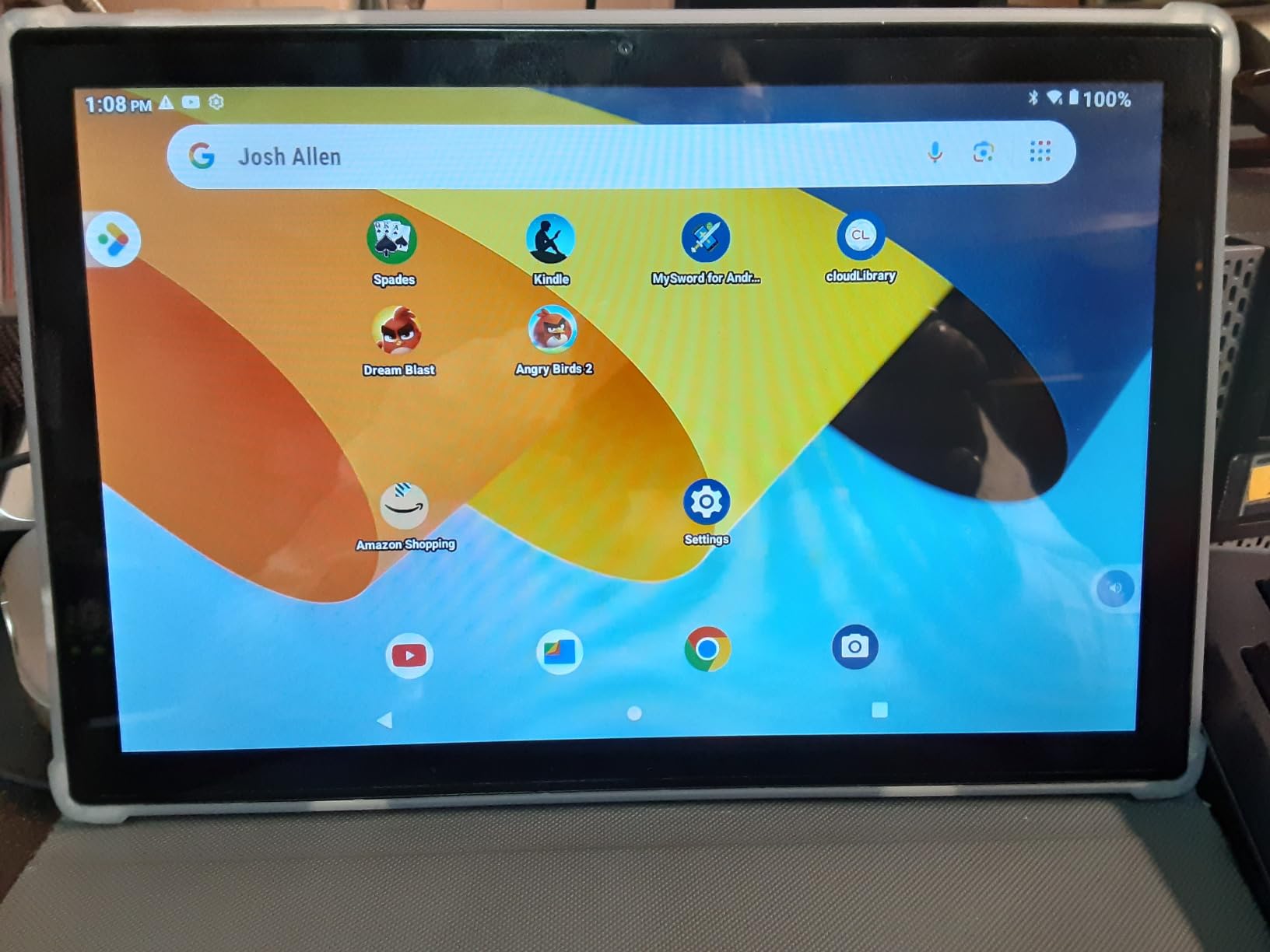 BYYBUO Android 15 Tablet,10.1 inch Tablet with Case,8GB RAM 64GB ROM Quad-Core Processor 5000mAh Battery, 1280x800 IPS FHD Touchscreen 5MP+8MP Camera, Bluetooth,WiFi,Metal Body, SMARTPAD A10_L customer photo 2