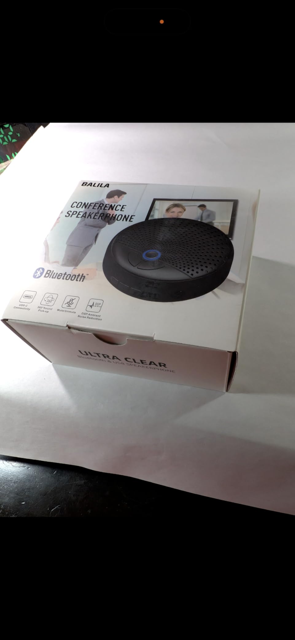 Conference Speaker and Microphone, 10 AI Mics 360° Voice Pick Up & Noise Reduction, USB Speakerphone for 10-15 People Conference Room, Compatible with Multi-Leading Platforms, Zoom, MS Team customer photo 1