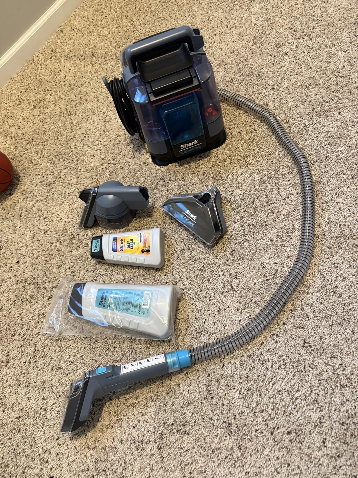 Shark StainStriker Portable Carpet, Upholstery & Area Rug Cleaner with 4 Tools, PX202BRN customer photo 1