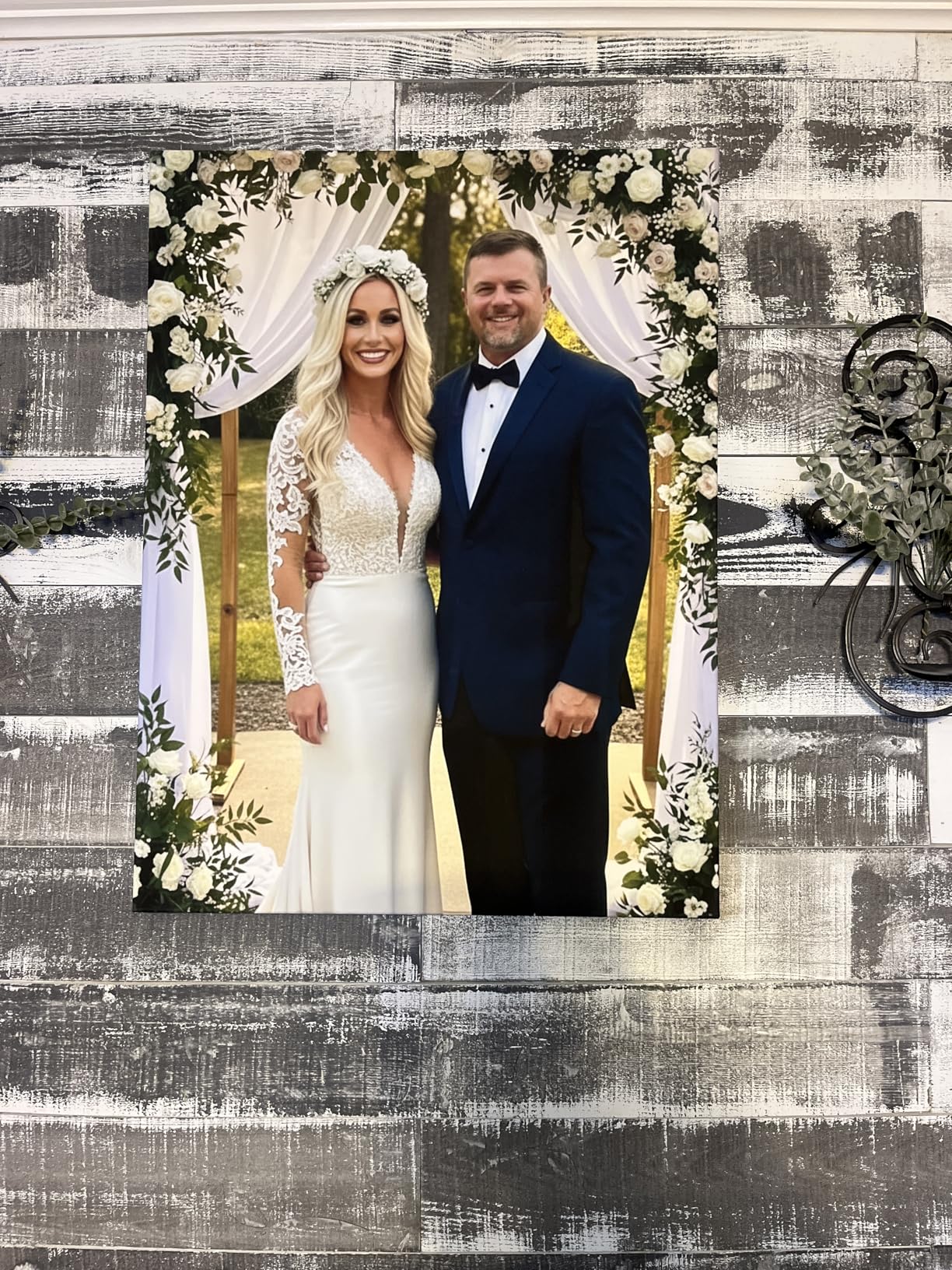 P&L ART. Personalized Custom Canvas Prints: Photo On Canvas Transform Your Photos into Stunning Framed Wall Art Digitally Printed Photo To Canvas Ideal for Home Decor Gifts Keepsakes Beige 18X24 customer photo 1