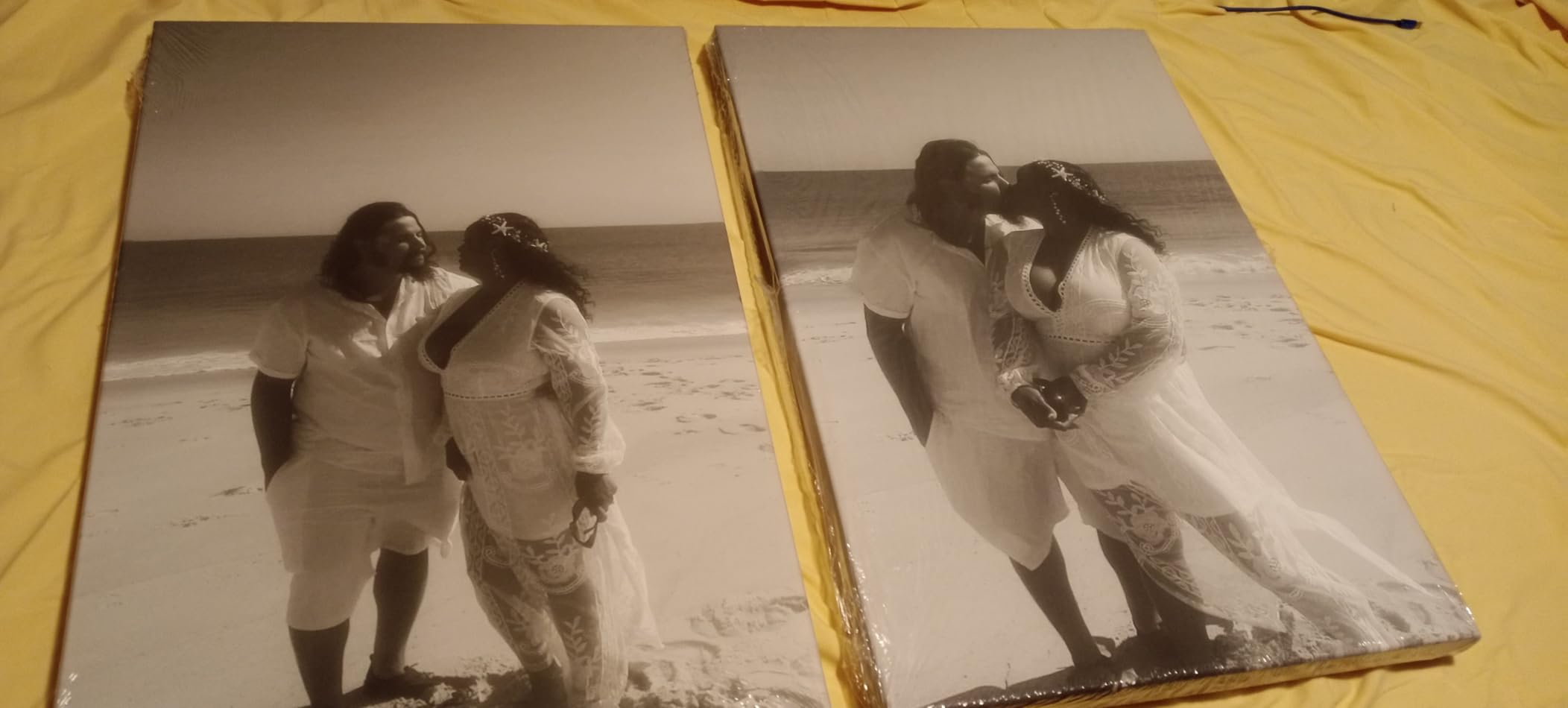 P&L ART. Personalized Custom Canvas Prints: Photo On Canvas Transform Your Photos into Stunning Framed Wall Art Digitally Printed Photo To Canvas Ideal for Home Decor Gifts Keepsakes Beige 18X24 customer photo 2