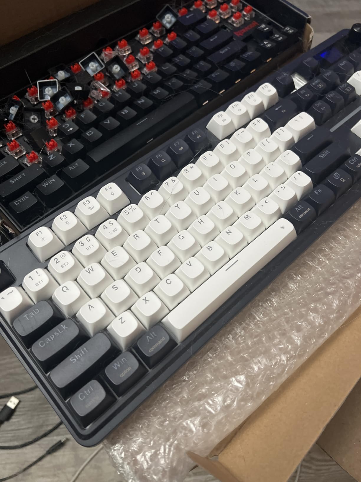 Redragon K668 RGB Gaming Keyboard, 108 Keys Wired Mechanical Keyboard w/Extra 4 Hotkeys, Sound Absorbing Foams, Upgraded Hot-swappable Socket, Mixed Color Keycaps x 2 Sets, Red Switch customer photo 1