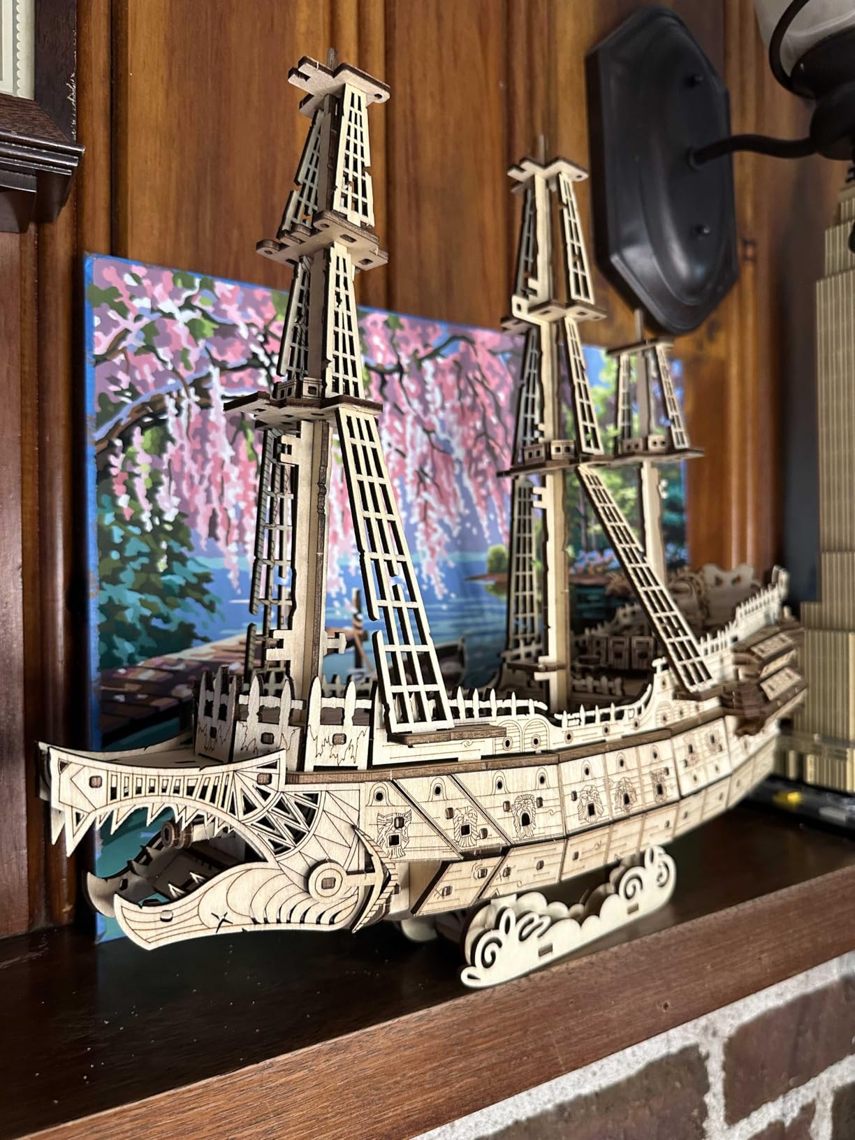 Challenging Flying Dutchman 3D Wooden Puzzles for Adults Pirate Ship Model Kit to Build - Ideal Christmas or Birthday Gift for Puzzle Enthusiasts customer photo 1
