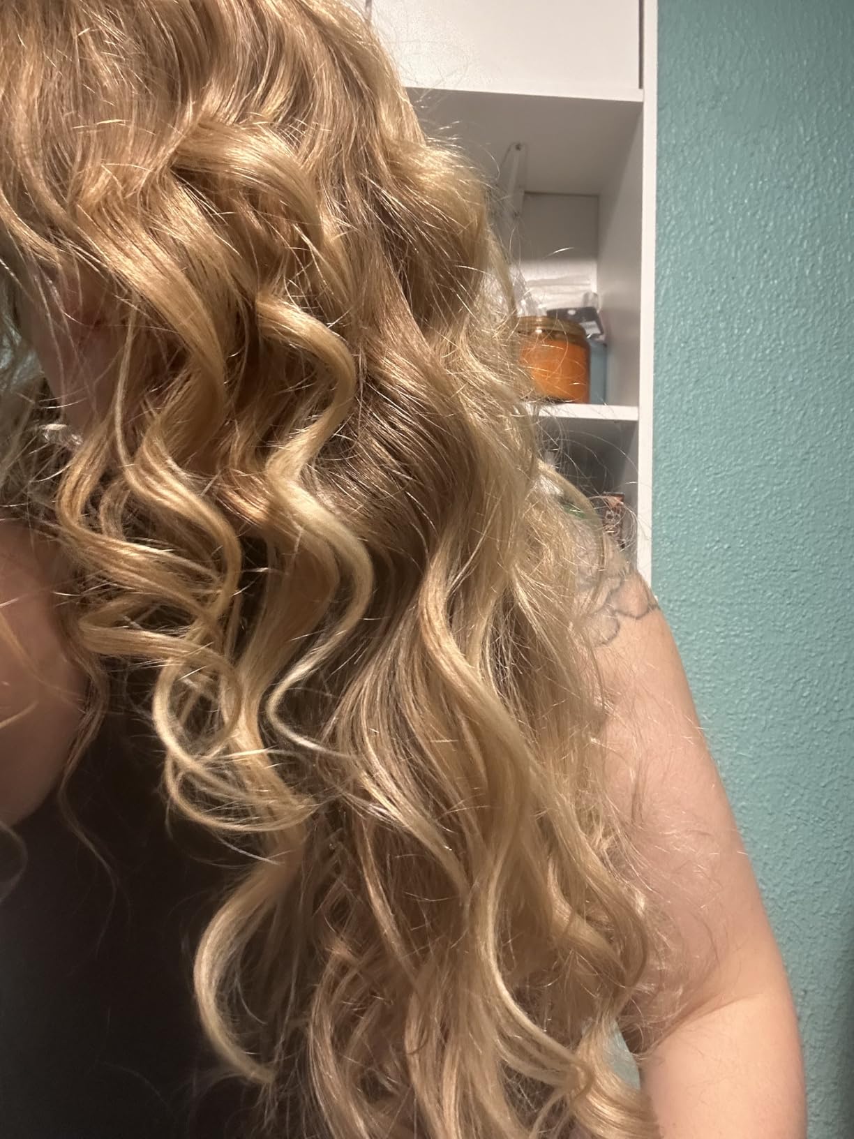 Kitsch XL Satin Heatless Hair Curler Set - Heatless Curls for an Overnight Blowout, Comfortable Hair Curlers to Sleep In for Frizz-Free, No Heat Damage Styling, Jumbo Curling Rod Headband - Chocolate customer photo 2