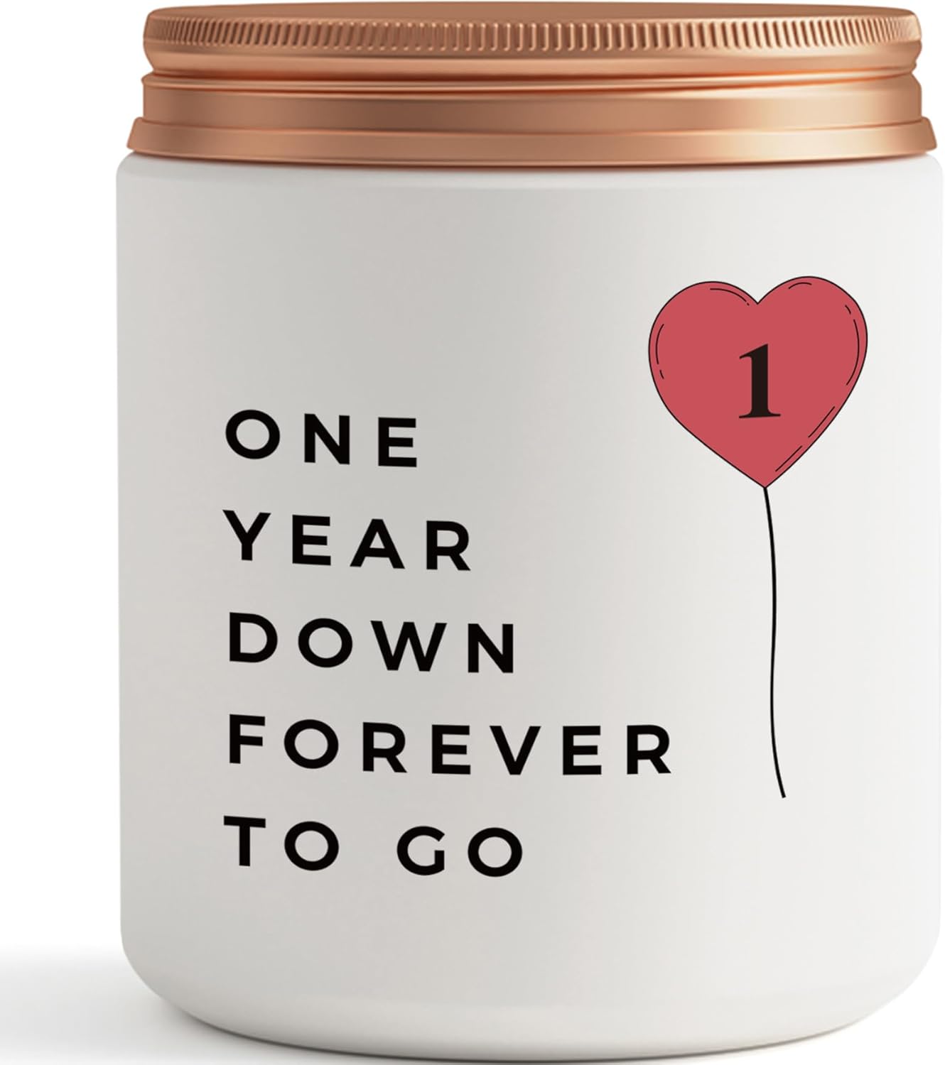 One Year, 1st, 1 Year, First Anniversary Candle Gifts for Him Her Couple - Best Happy Paper Anniversary Girlfriend Boyfriend Wife Husband Romantic Gift customer photo 1