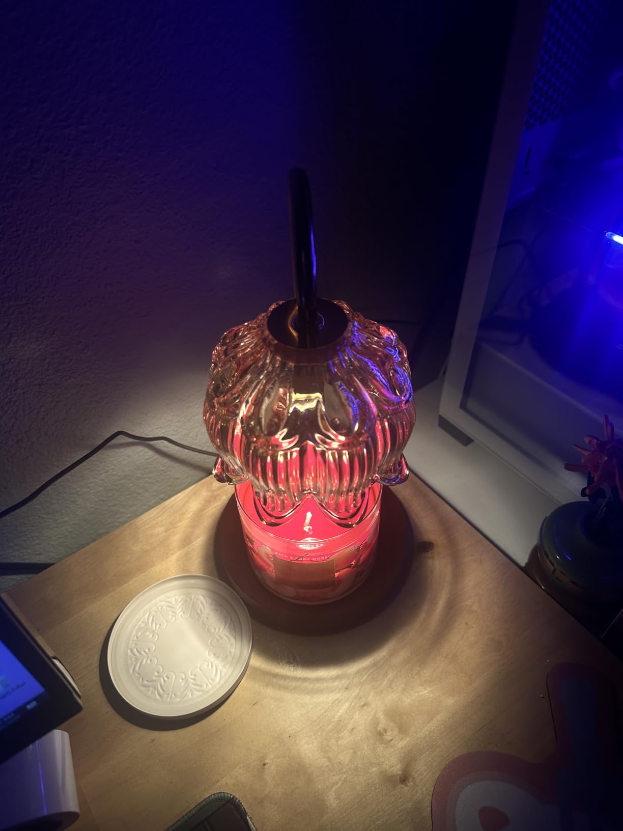 GEEZO Fragrance Candle Warmer Lamp，Electric Candle Warmer with Timer & Dimmer，Mom Christmas Birthday Gifts for Women, House Warming Gifts New Home Bedroom Decor customer photo 2