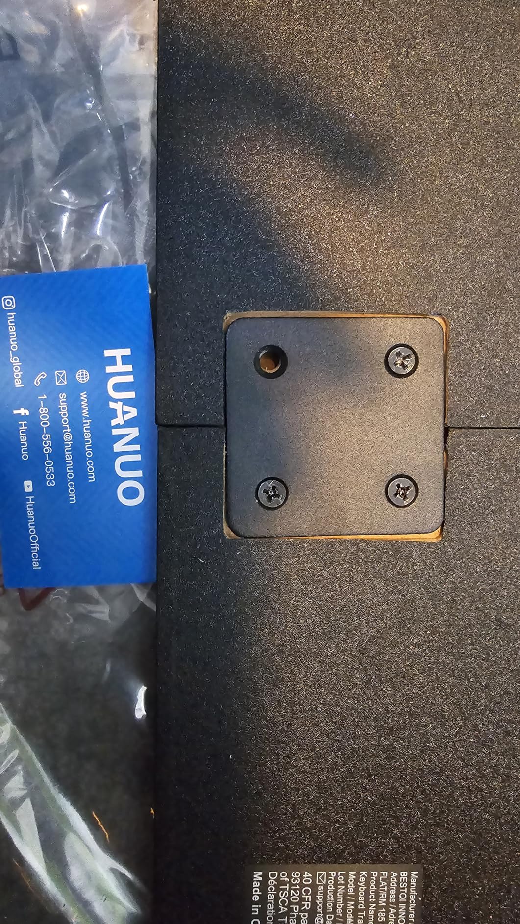 HUANUO Keyboard Tray Under Desk, Keyboard Holder with C-Clamp Hardware, 26.5