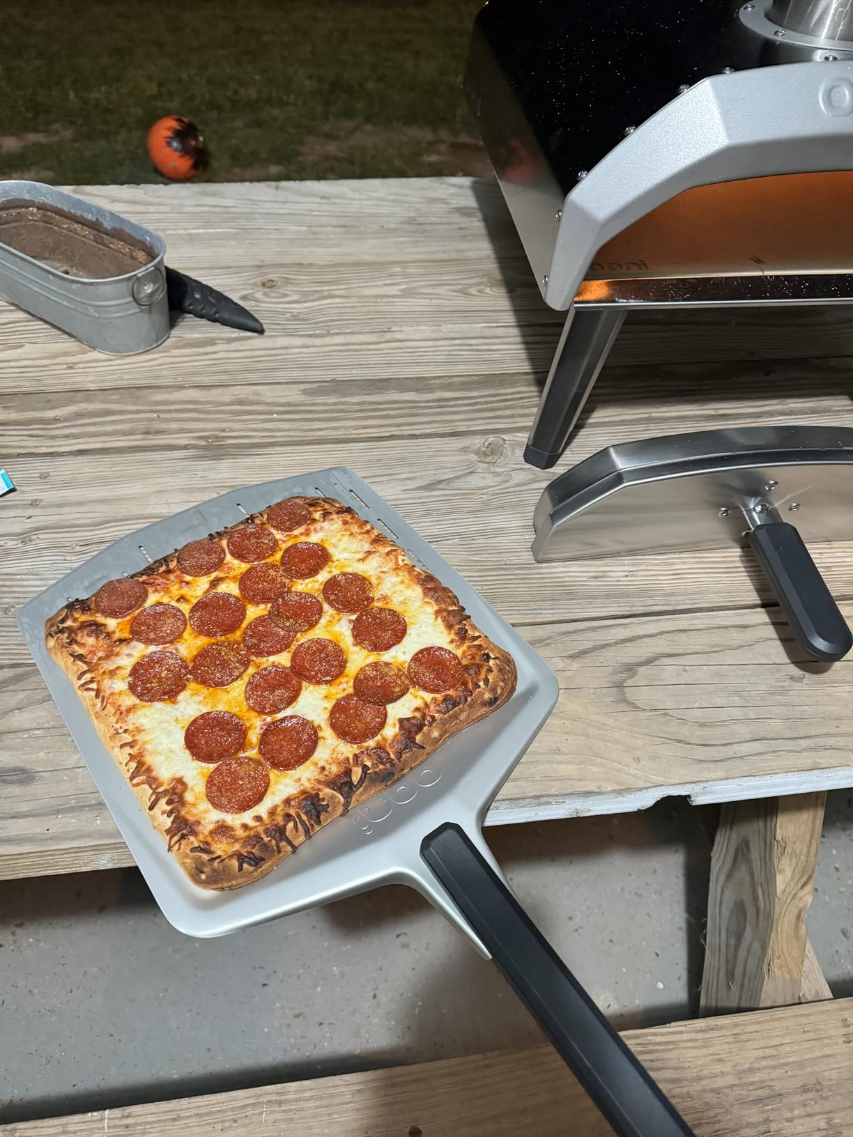 Ooni Karu 12 Multi-fuel Outdoor Portable Pizza Oven - Reaches 950°F and Cooks 12 Inch Pizzas in 60 Seconds. Versatile Wood or Propane Gas Fired Grill with Pizza Stone customer photo 2