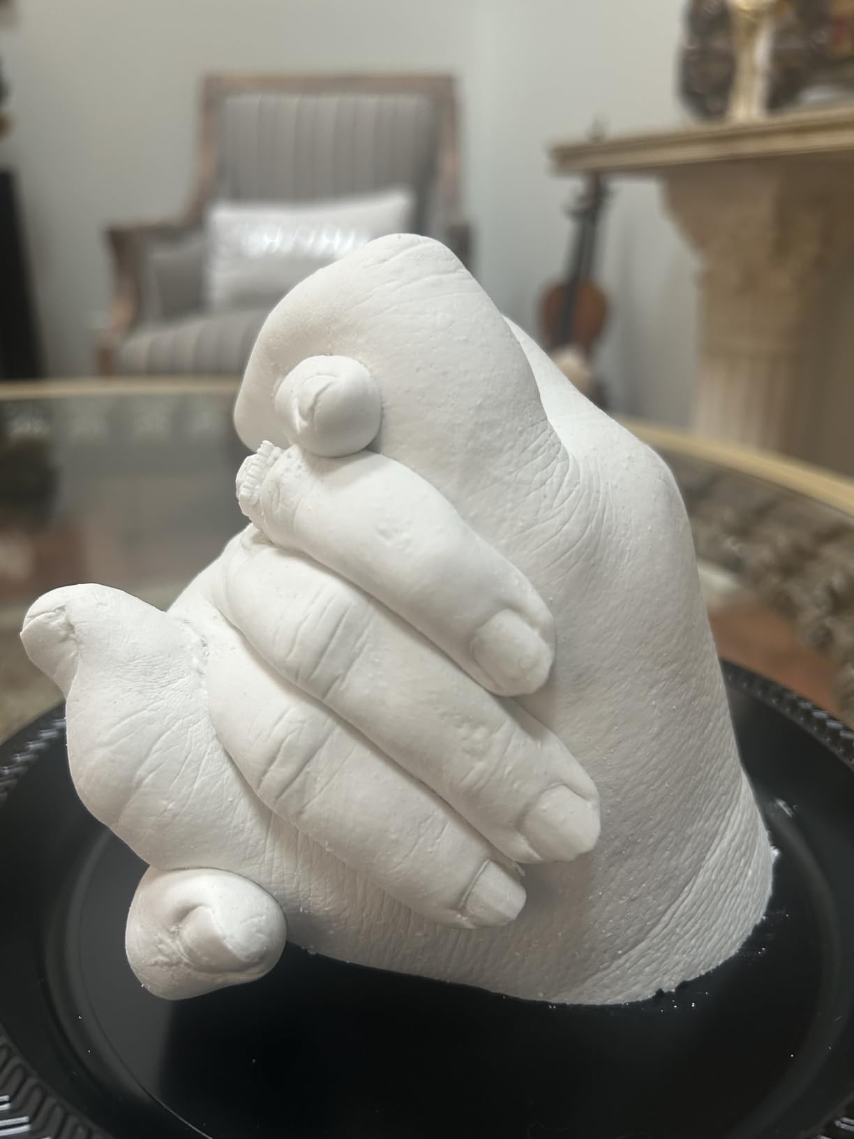TECEUM Hand Casting Kit - Unique Gift for Babies & Adults - Ideal DIY Gift for Your Loved Ones, Couples, Family - For Wedding, Anniversary, Baby Shower, Mother's Day, Christmas - Romantic Gifts - Kit1 customer photo 2