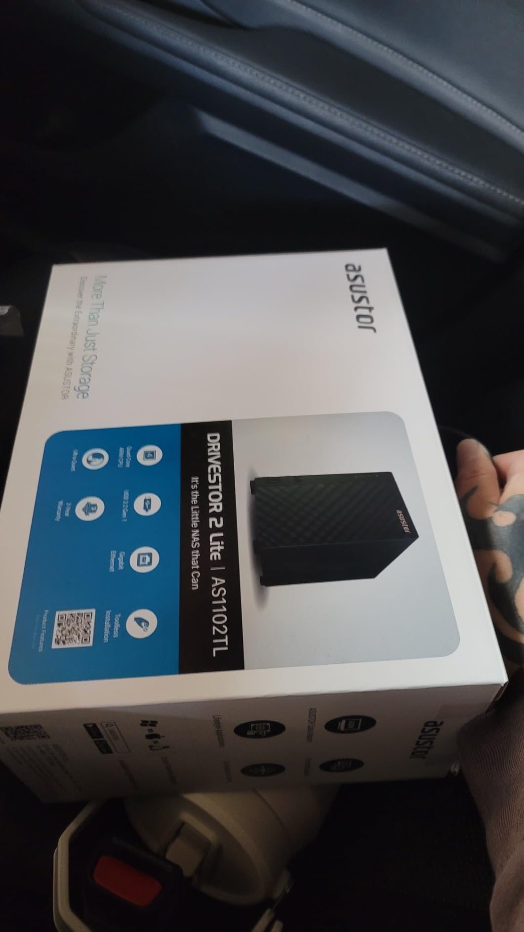 Drivestor 2 Pro Gen2 AS3302T v2, 2 Bay NAS, 1.7GHz Quad-Core, 2.5GbE Port, 2GB RAM DDR4, Small Home Media Server, Network Attached Storage Device (Diskless) customer photo 1